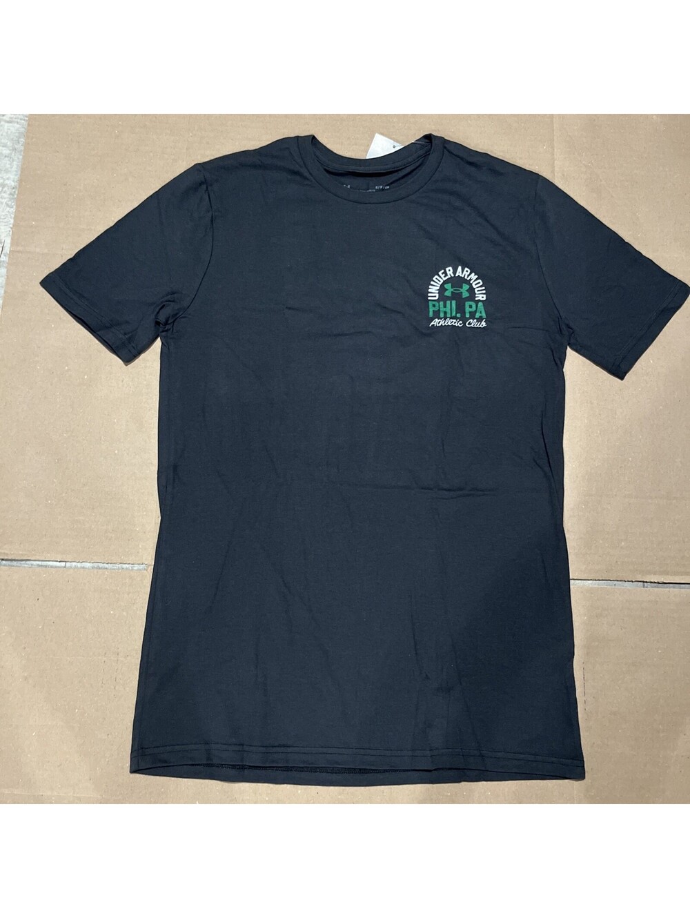 Under Armour Men’s T-Shirt "Phi. PA Athletic Club" Size Small Black $25 MSRP